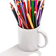 CUP OF COLOR PENS